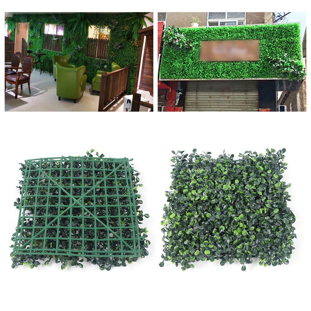 Kitcheniva 12pcs Artificial Boxwood Wall Hedge Mat 20x20&#x22;