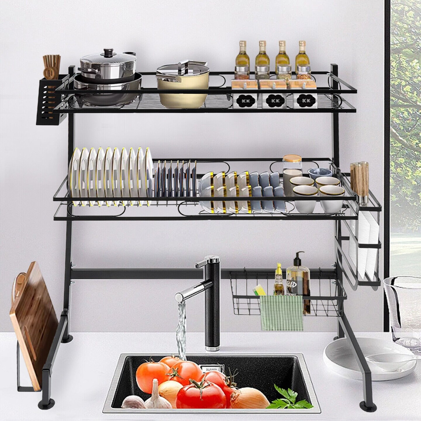 Kitcheniva Modern Multifunction Full Set Dish Drying Rack