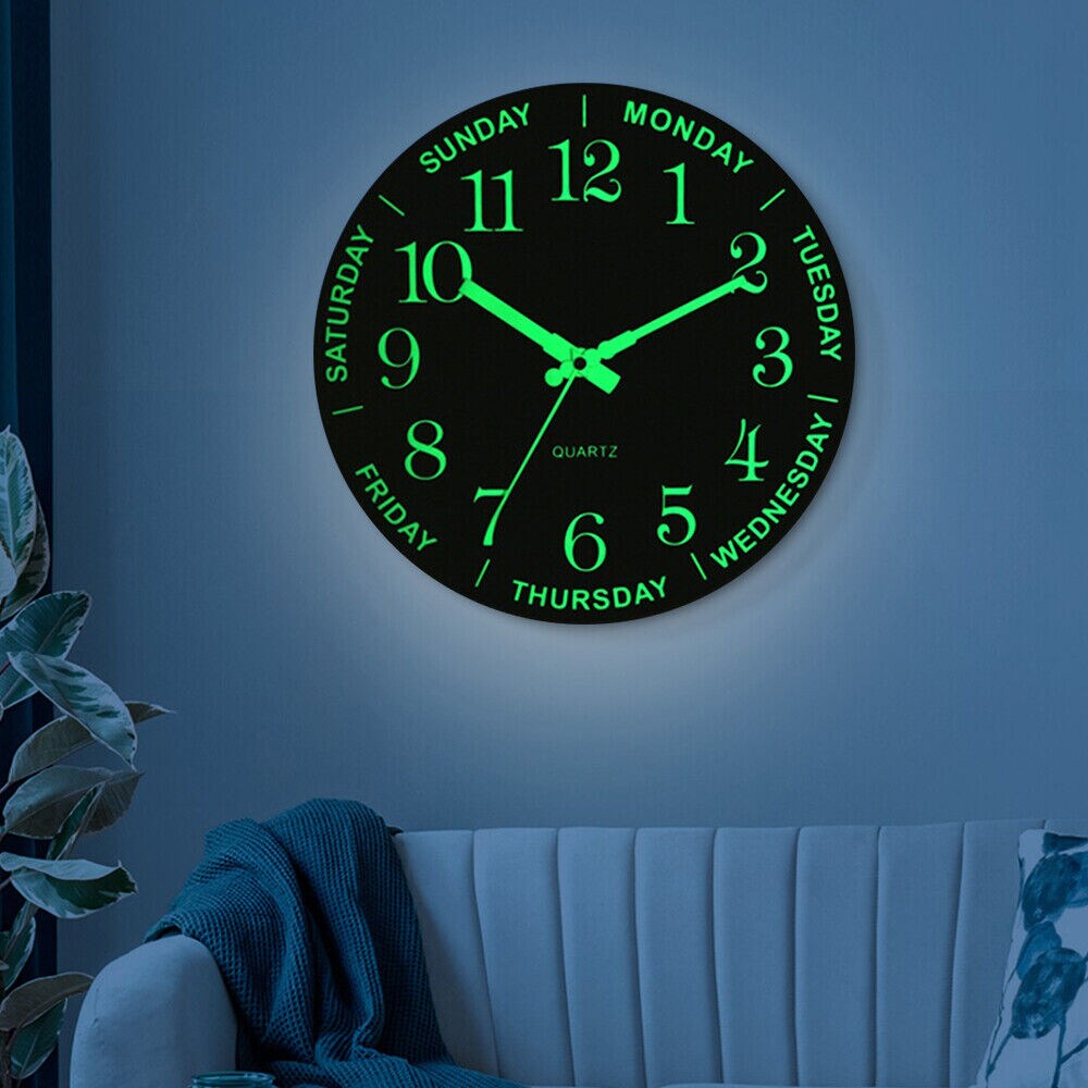 Kitcheniva 12&#x22; Luminous Wall Clock Decor