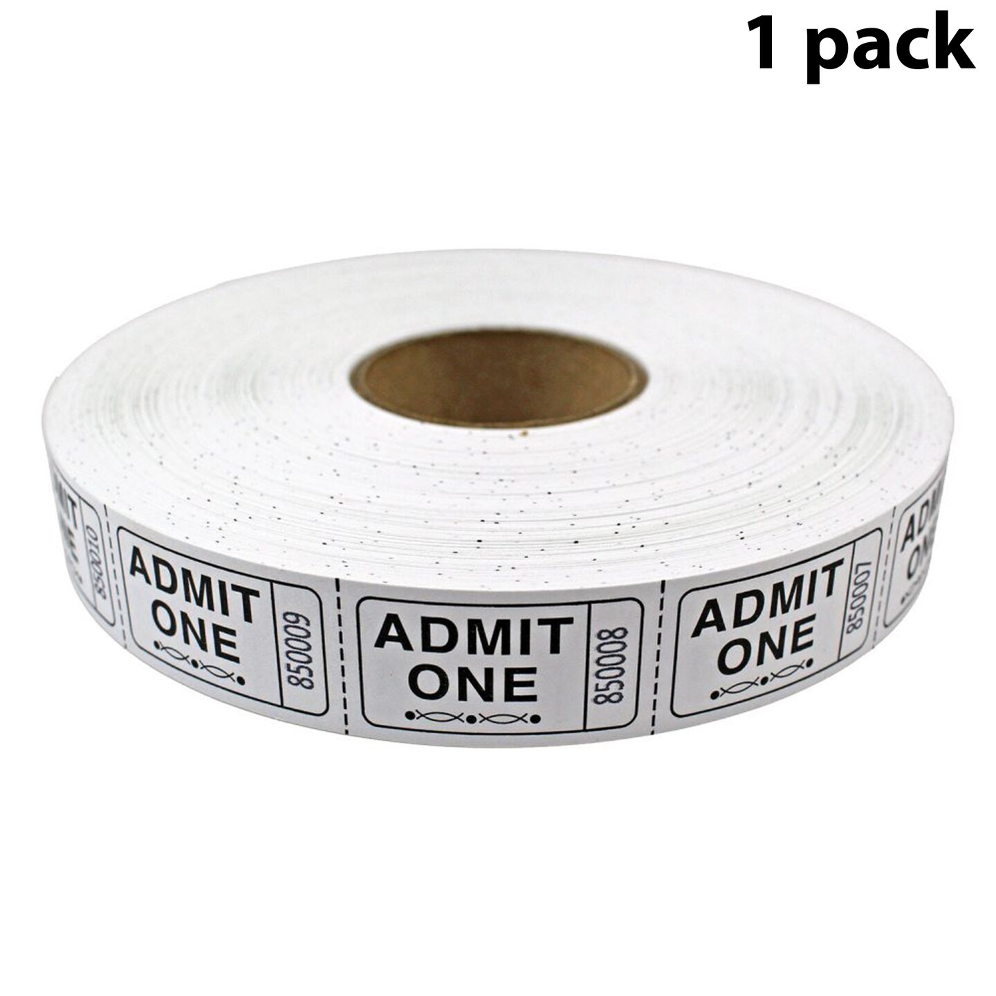 Tacticai 2000 Admit One Raffle Tickets – Single Roll, Consecutively Numbered – Perfect for Events, Entry, Fundraisers & Prizes – Available in 8 Colors