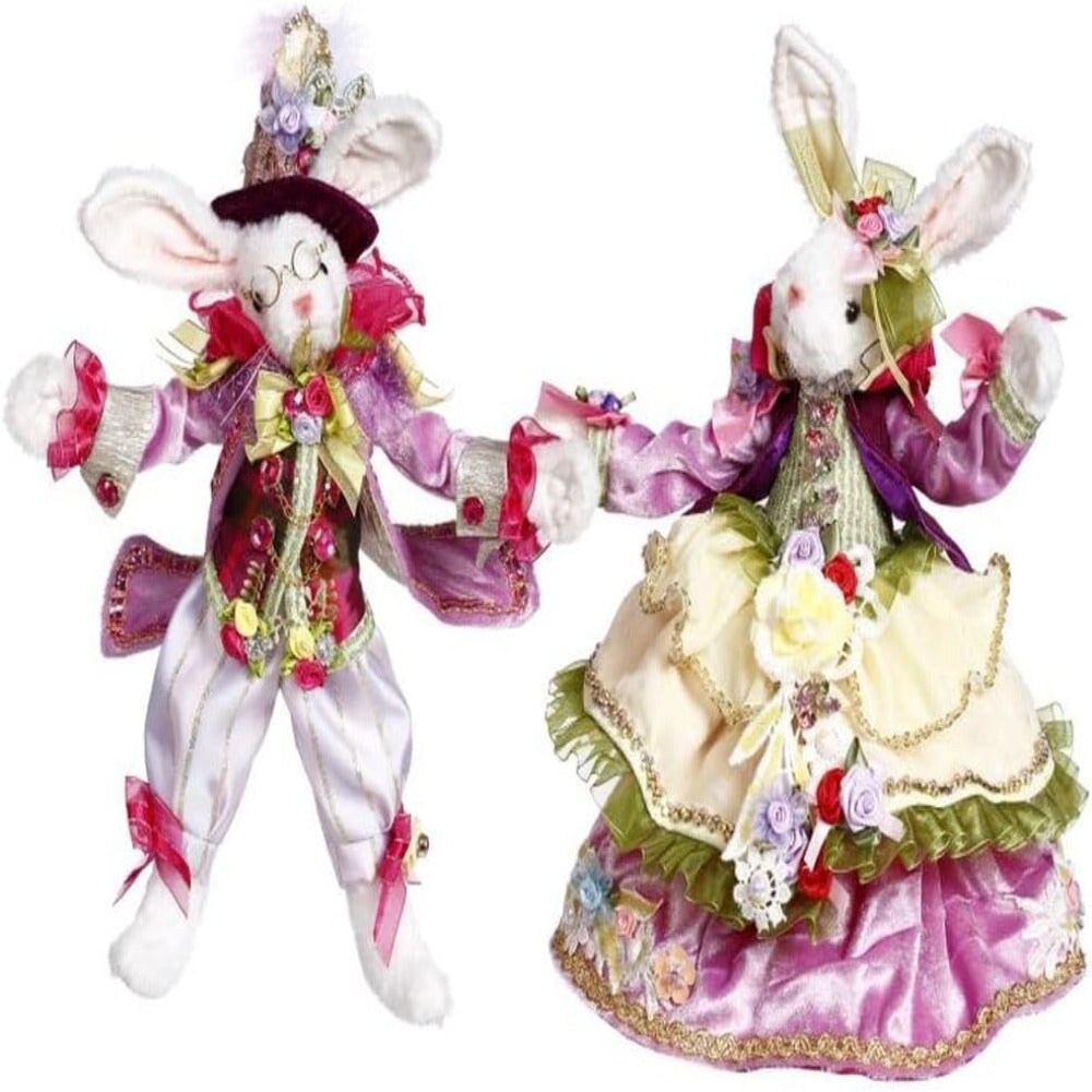 Mr. and Mrs. Easter Rabbit Figurine 11-13&#x22;- Set of 2