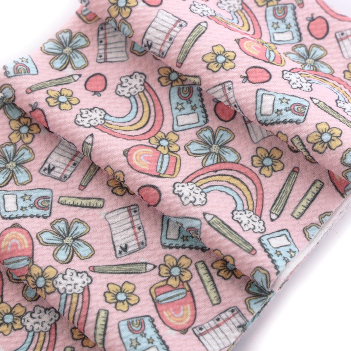 Pastel Back to School Bullet Fabric 1 yard