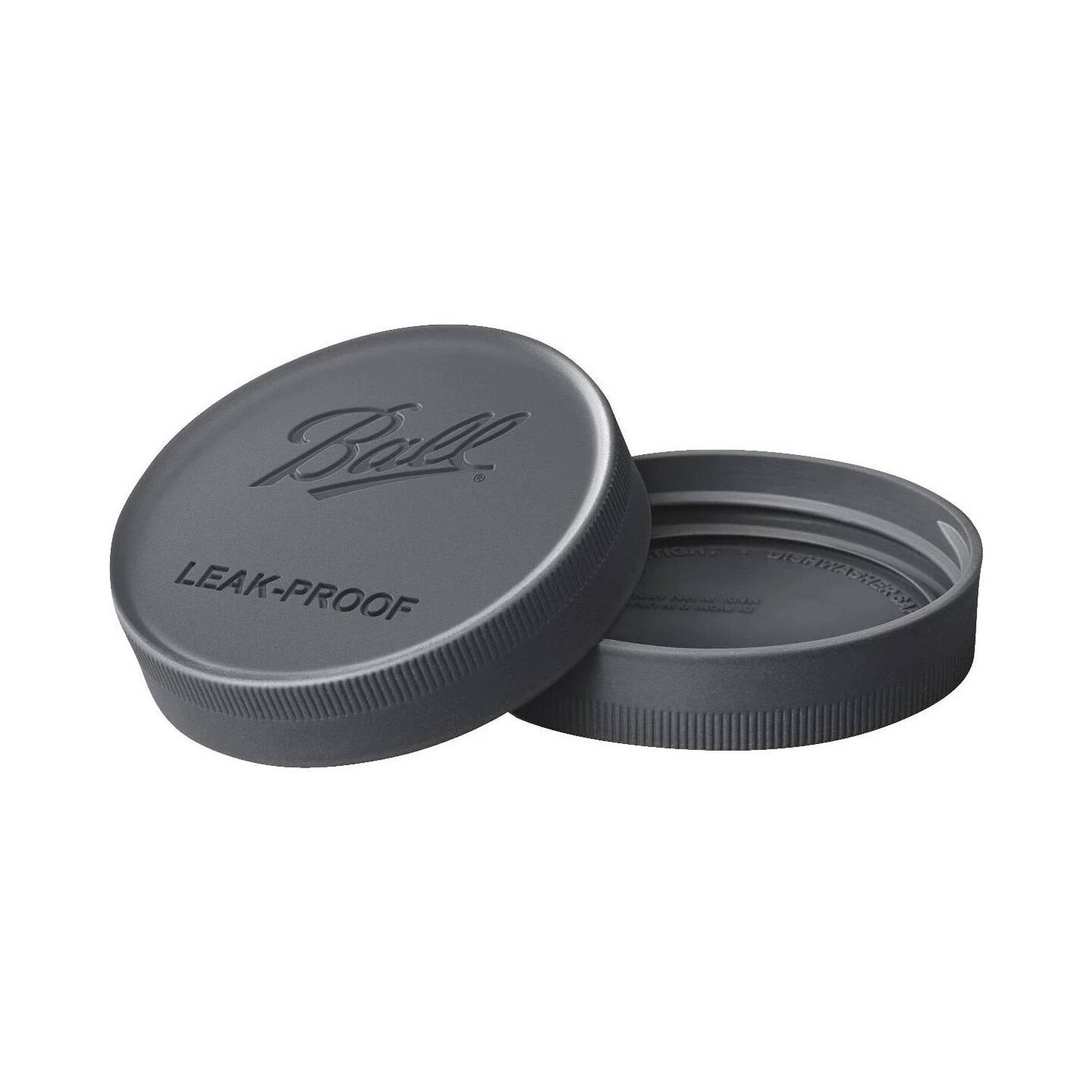Ball Reusable Mason Jar Lids, Plastic Leak Proof and Freezer Safe Threaded Lids for an Airtight Seal, Regular or Wide Mouth, One Pack of 6