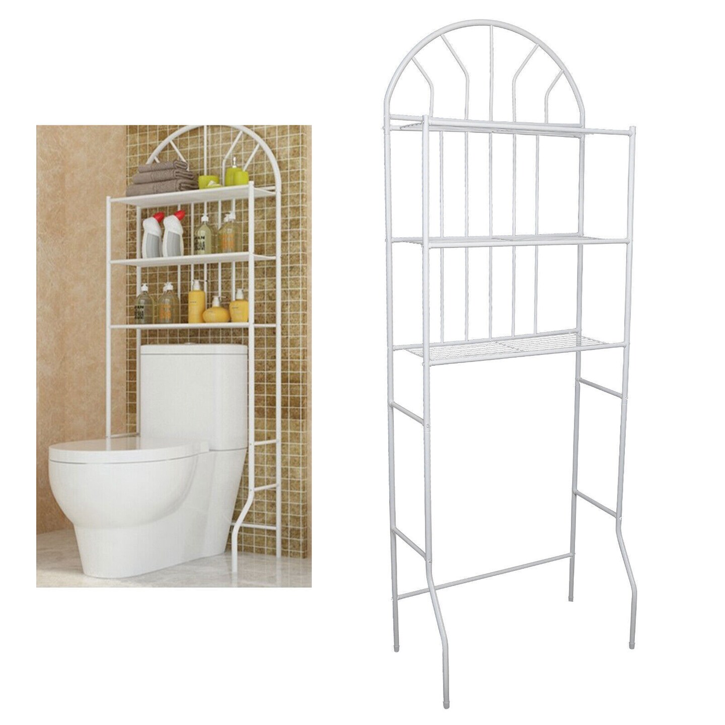 Kitcheniva 3 Tier Bathroom Storage Rack Organizer