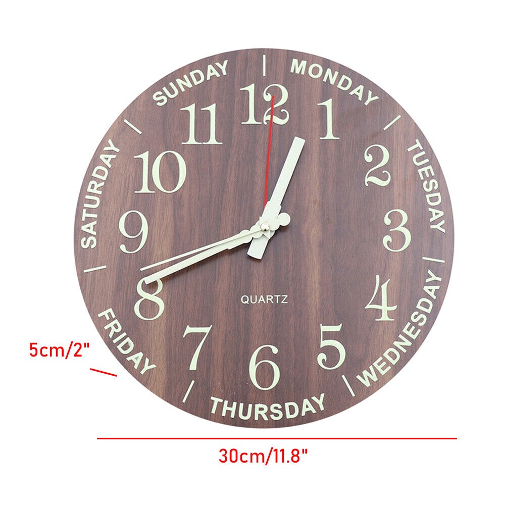 Kitcheniva 12&#x22; Luminous Wall Clock Decor
