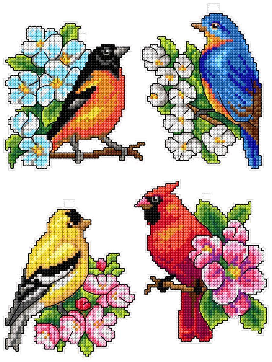 &#x22;Birds&#x22; Counted Cross-Stitch Kit