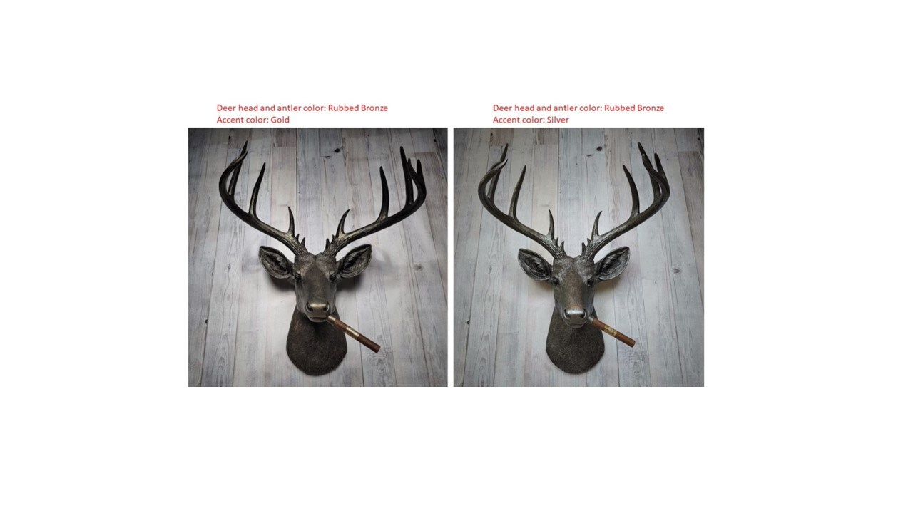 Faux Taxidermy Deer Head Wall Decor, Stag Head Wall Mount with