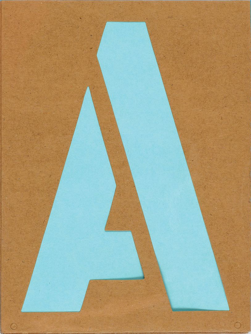 Creative Start Reusable Cardstock Paper Stencil Kit, Block Font, 7", 45 Characters