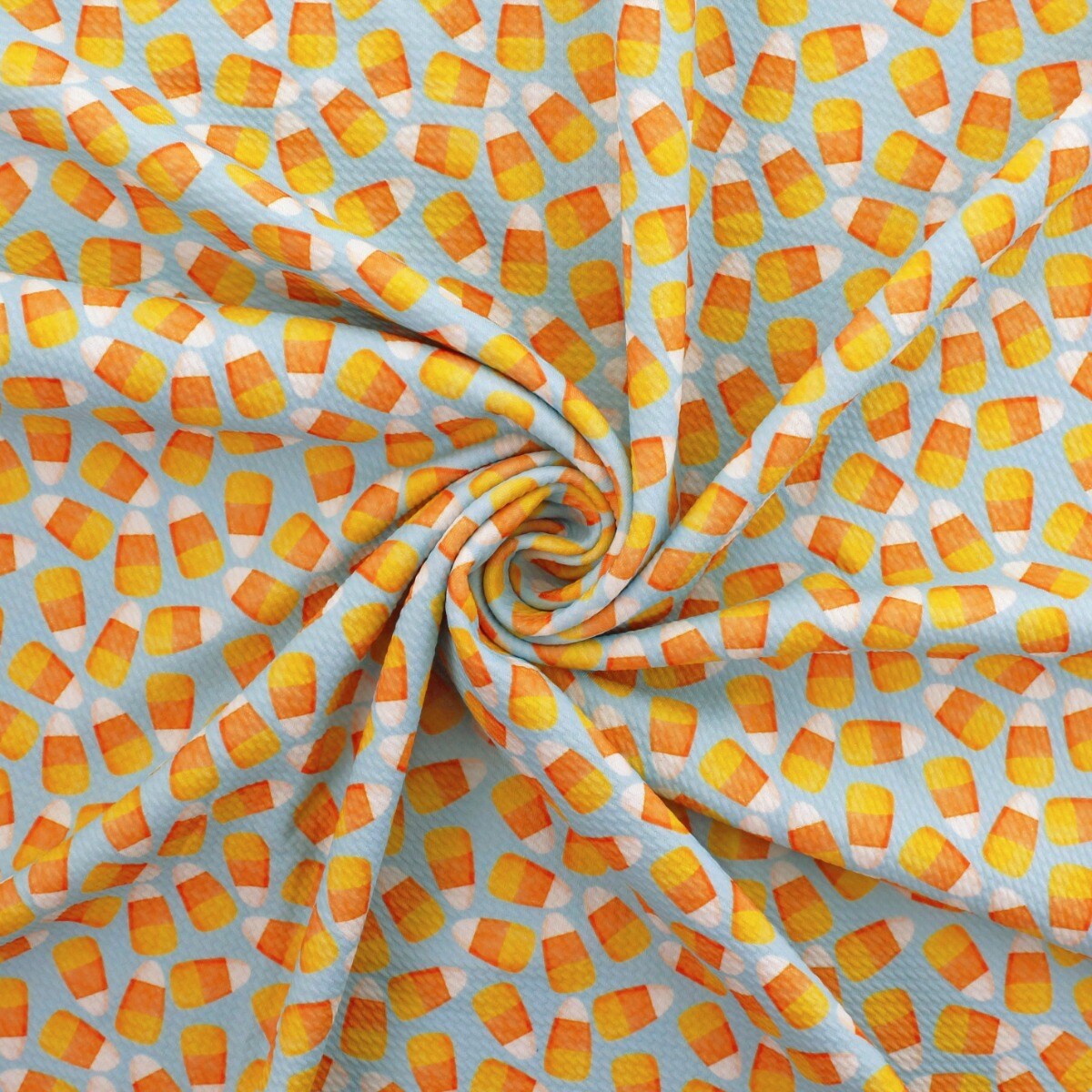 Retro Candy Corn Mineral Blue Bullet Fabric 6&#x26;quot; Strip
