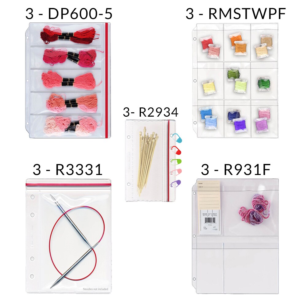 StoreSMART - Knit / Crochet Storage Variety Pack - 15 Pieces