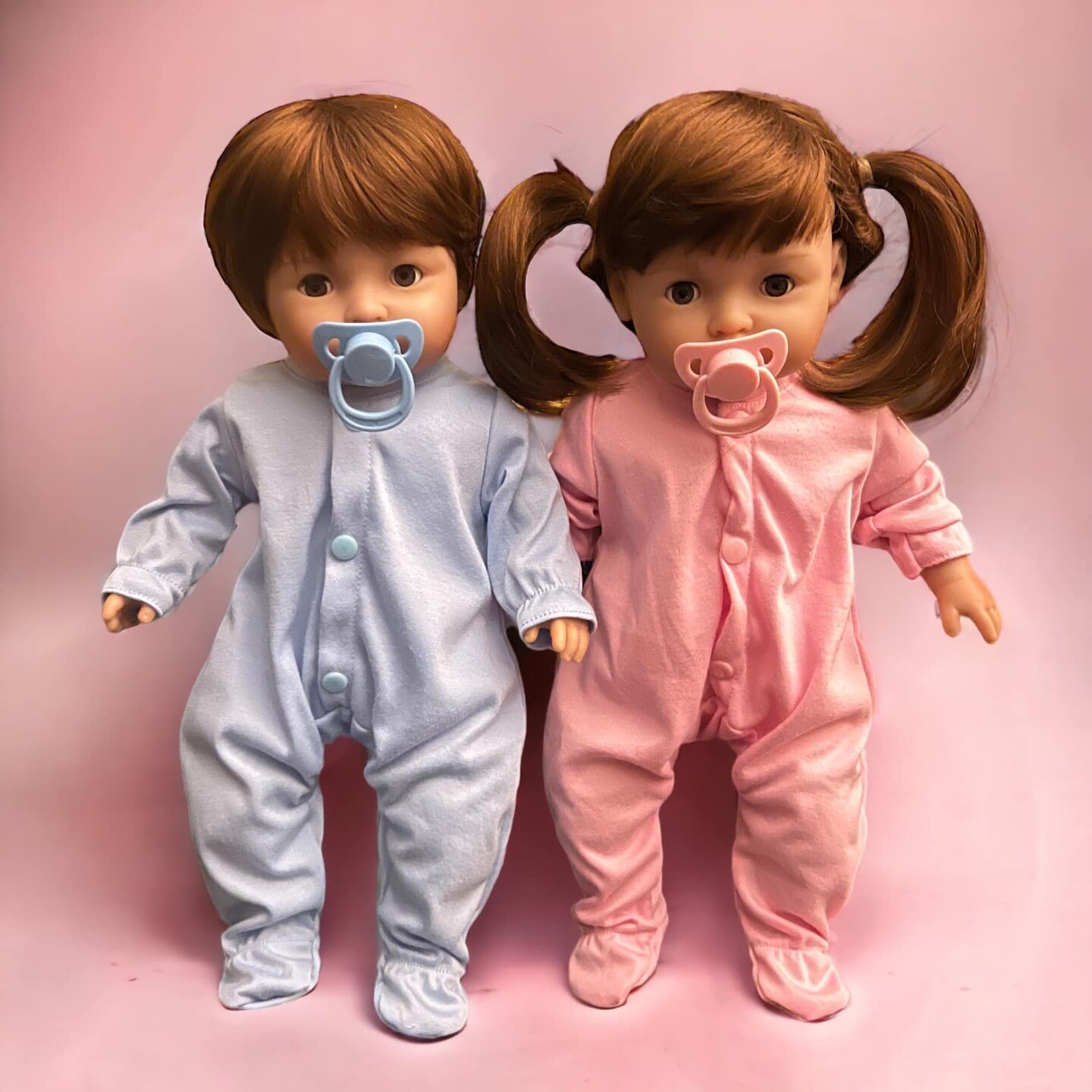 MBD 18 Twin Baby Dolls One Little Boy and One Little Girl Dolls