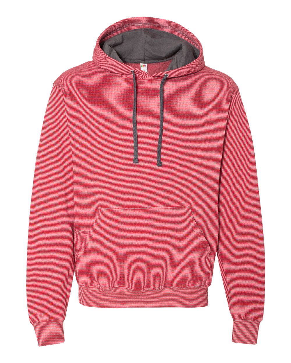 Fruit of the Loom Sofspun Microstripe Hooded Sweatshirt 7.2 oz