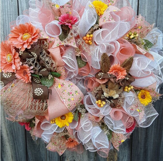 Tobacco Basket, Be Still Wreath