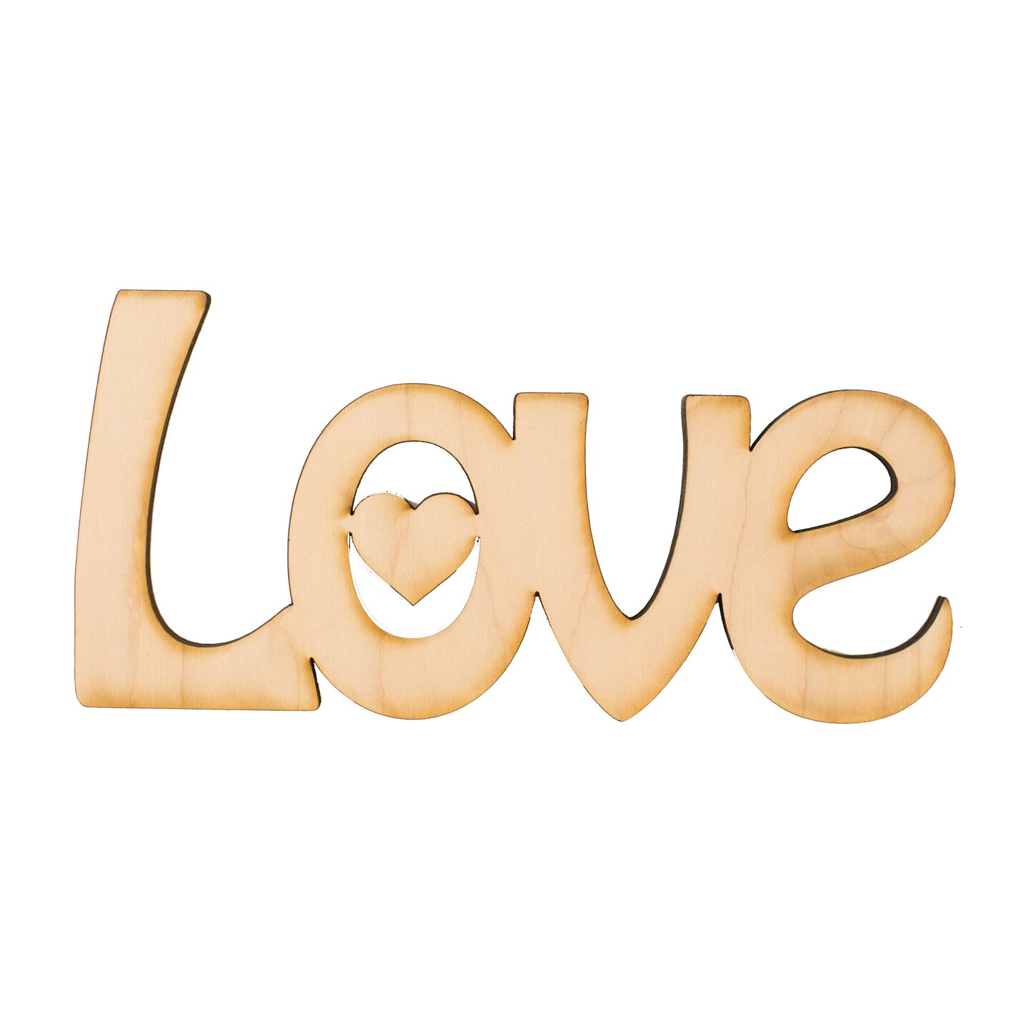 Love Sign - Art Kit - RAW Wood 7&#x22;x3&#x22;