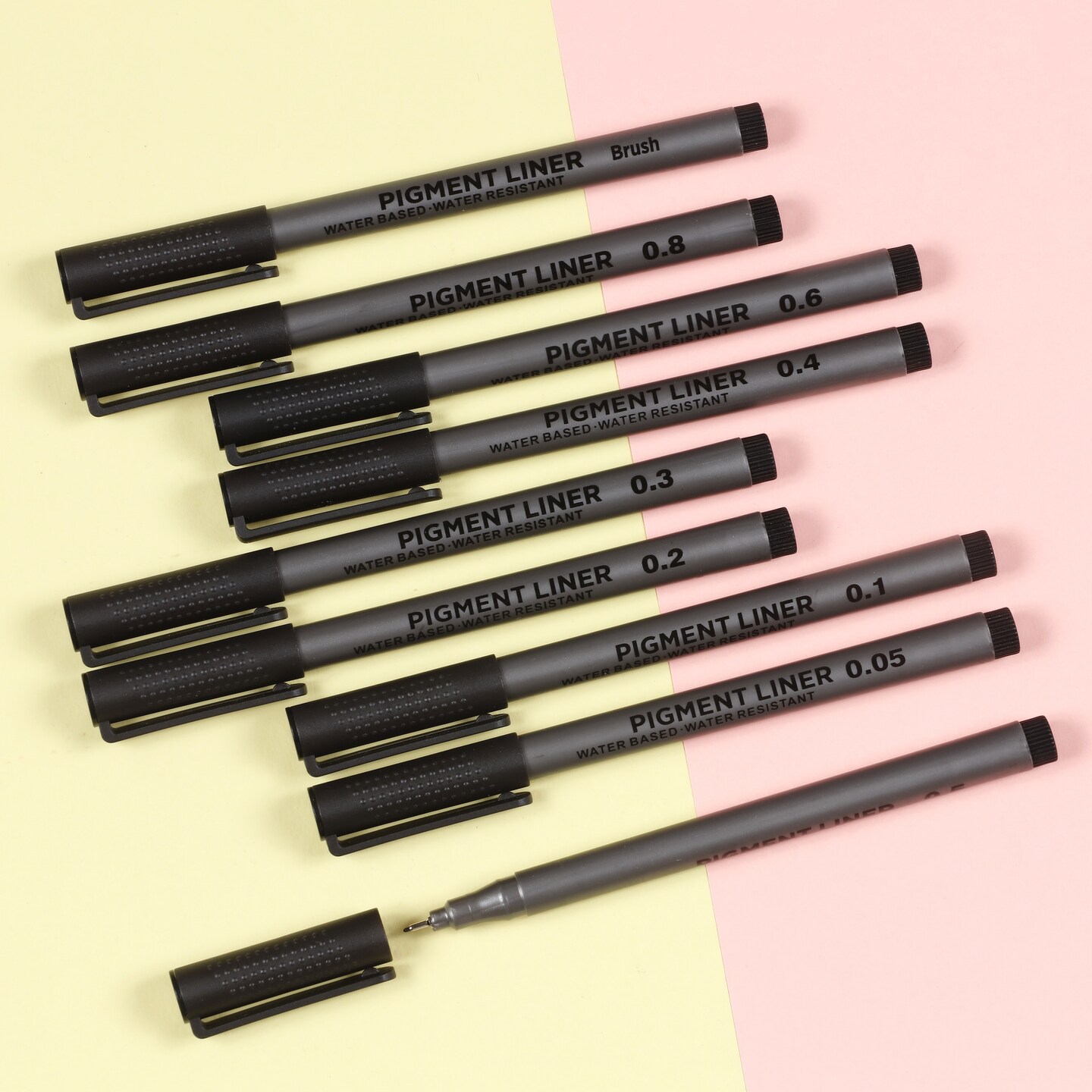 Incraftables Calligraphy Pens for Beginners and Professional (9pcs). Calligraphy Markers for Writing &#x26; Drawing. Brush Pens Calligraphy Set for Kids &#x26; Adults. Black Brush Pens for Hand Lettering