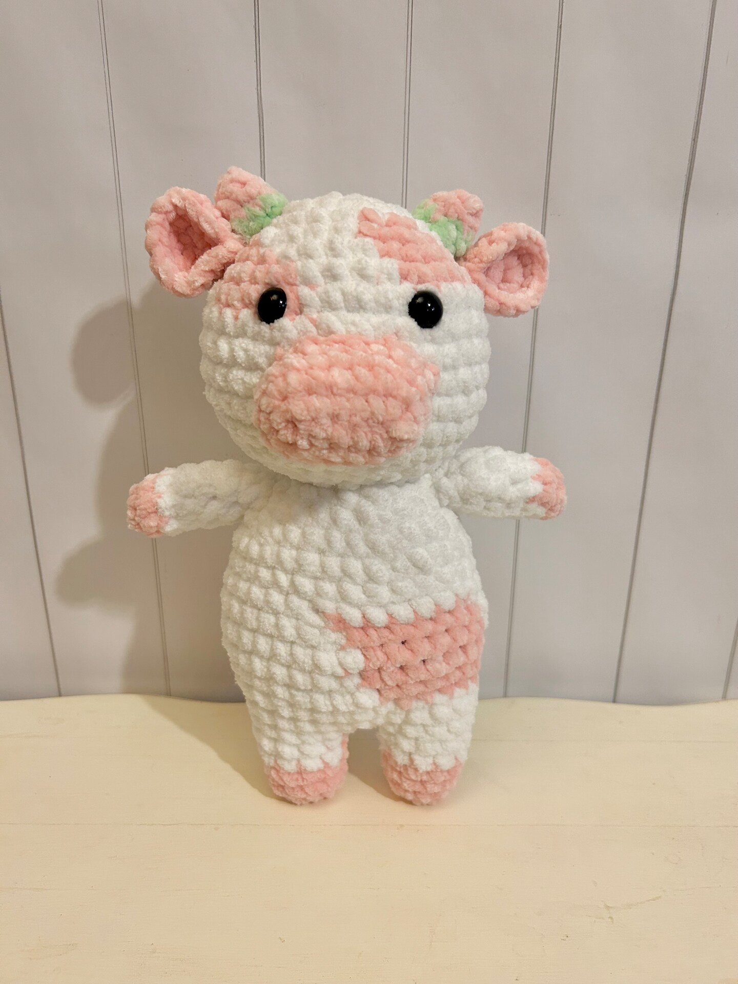 Crochet Strawberry Cow