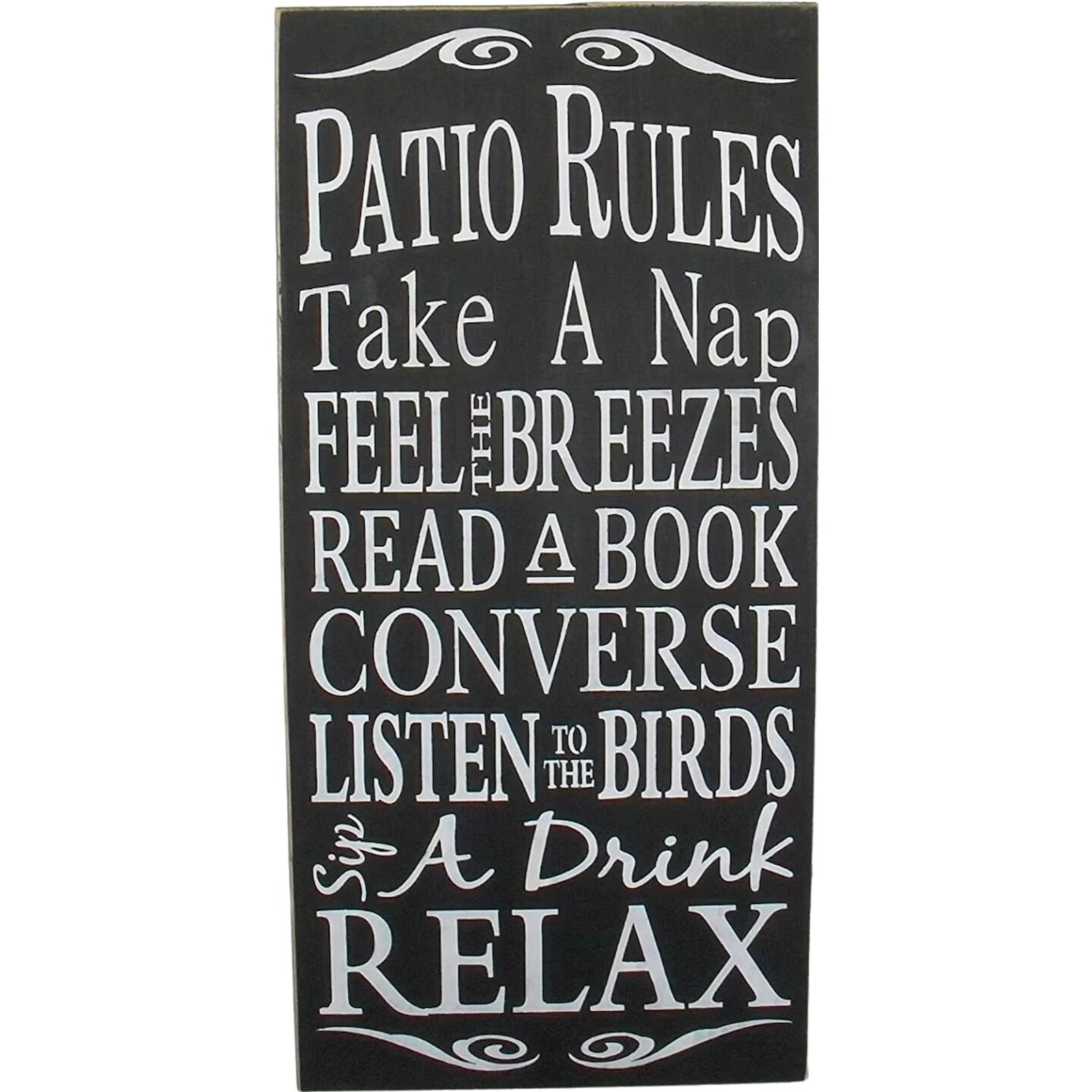 Patio Rules Wooden Sign, You Pick Color MakerPlace by Michaels