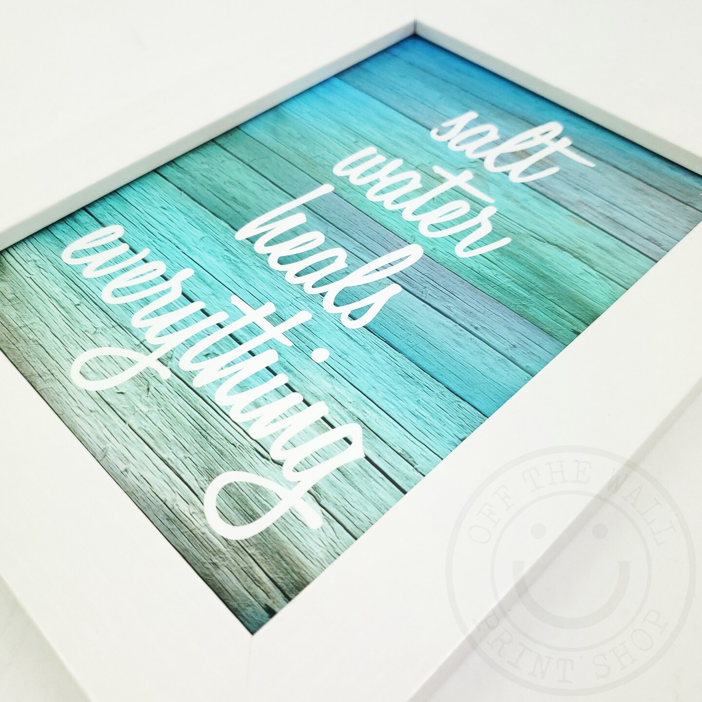  Saltwater Cures Everything Art Print - Cool Beach
