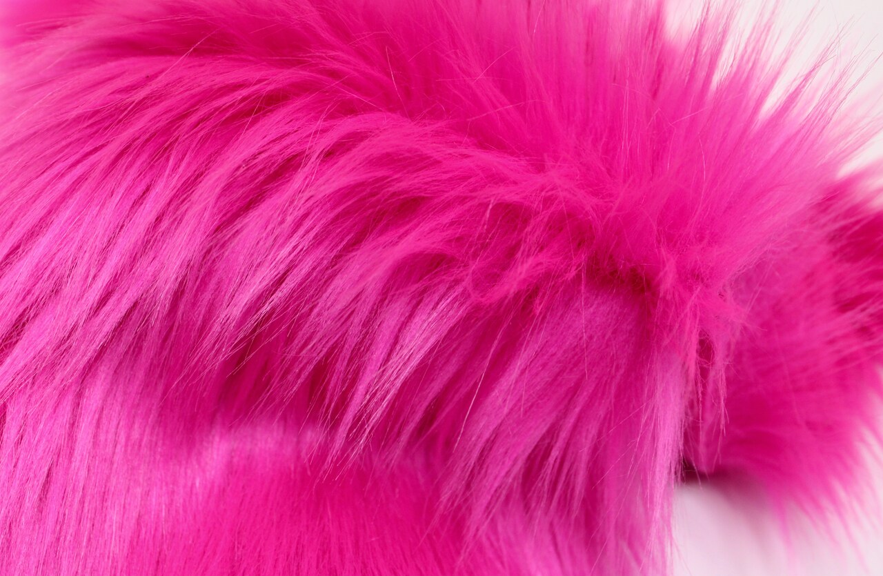 Hot Pink Faux Fur by Trendy Luxe, Size: 6