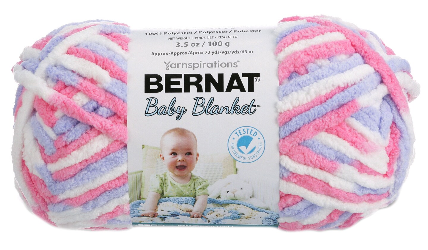 Bernat feather and discount fan baby blanket