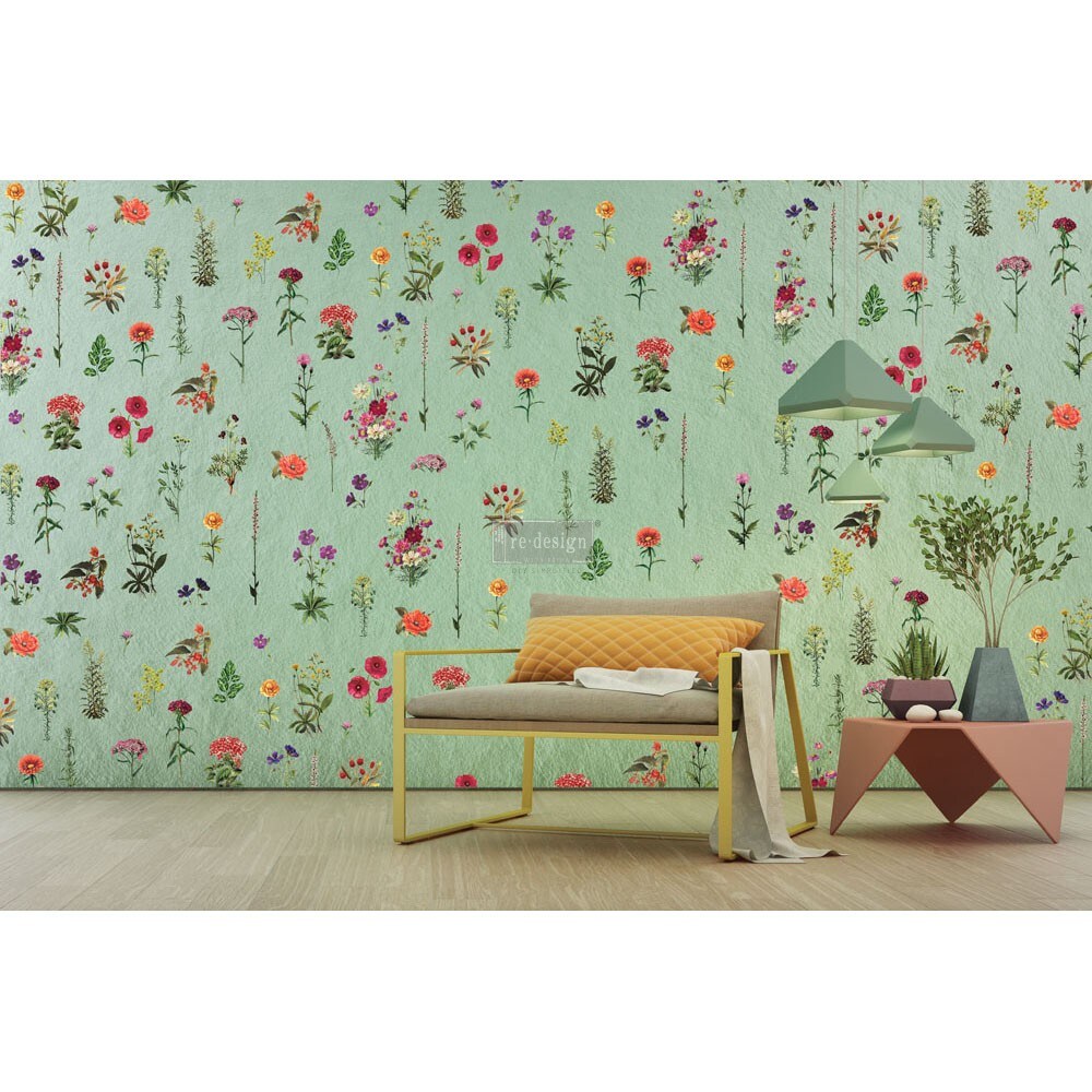 Redesign Decor Transfers Floral Collection 24"x34" 655350640576