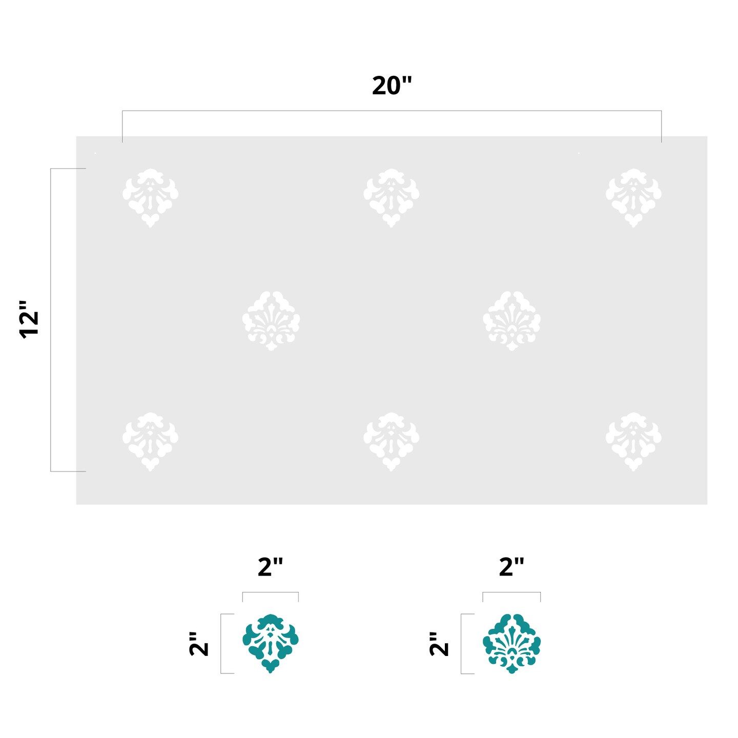 Victorian Lace Wall Stencil | 3427 by Designer Stencils | Pattern Stencils | Reusable Stencils for Painting | Safe & Reusable Template for Wall Decor | Try This Stencil Instead of a Wallpaper | Easy to Use & Clean Art Stencil Pattern