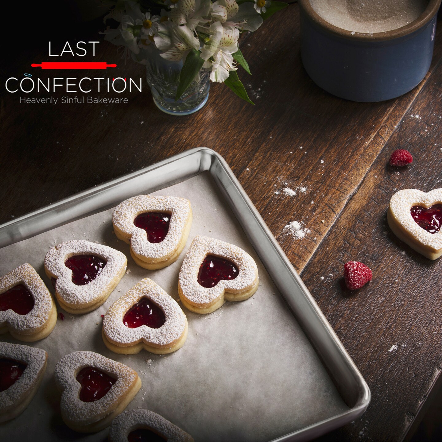 Last Confection 6 Cookie Baking Sheets - Rimmed Aluminum Jelly Roll Trays