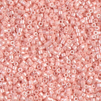 Miyuki Delica Bead 11/0, DB1533, Opaque Light Salmon Ceylon, 5 grams