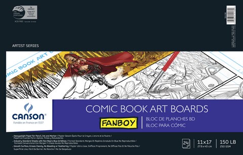 Comic Book Art Boards 150Lb 24 Sheets 11X17