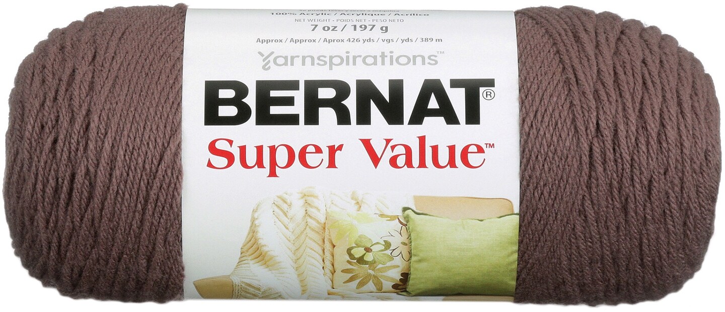 Bernat Super Value Solid YarnTaupe Michaels