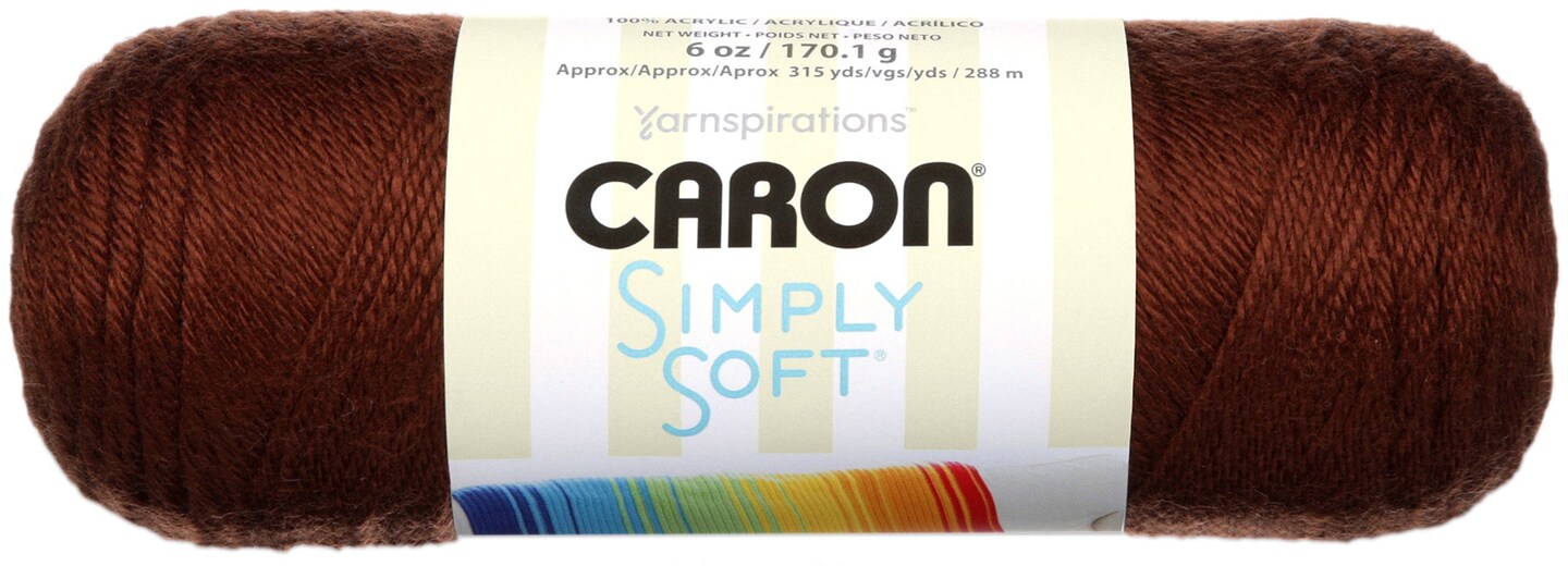 Caron Simply Soft Solids YarnChocolate Michaels