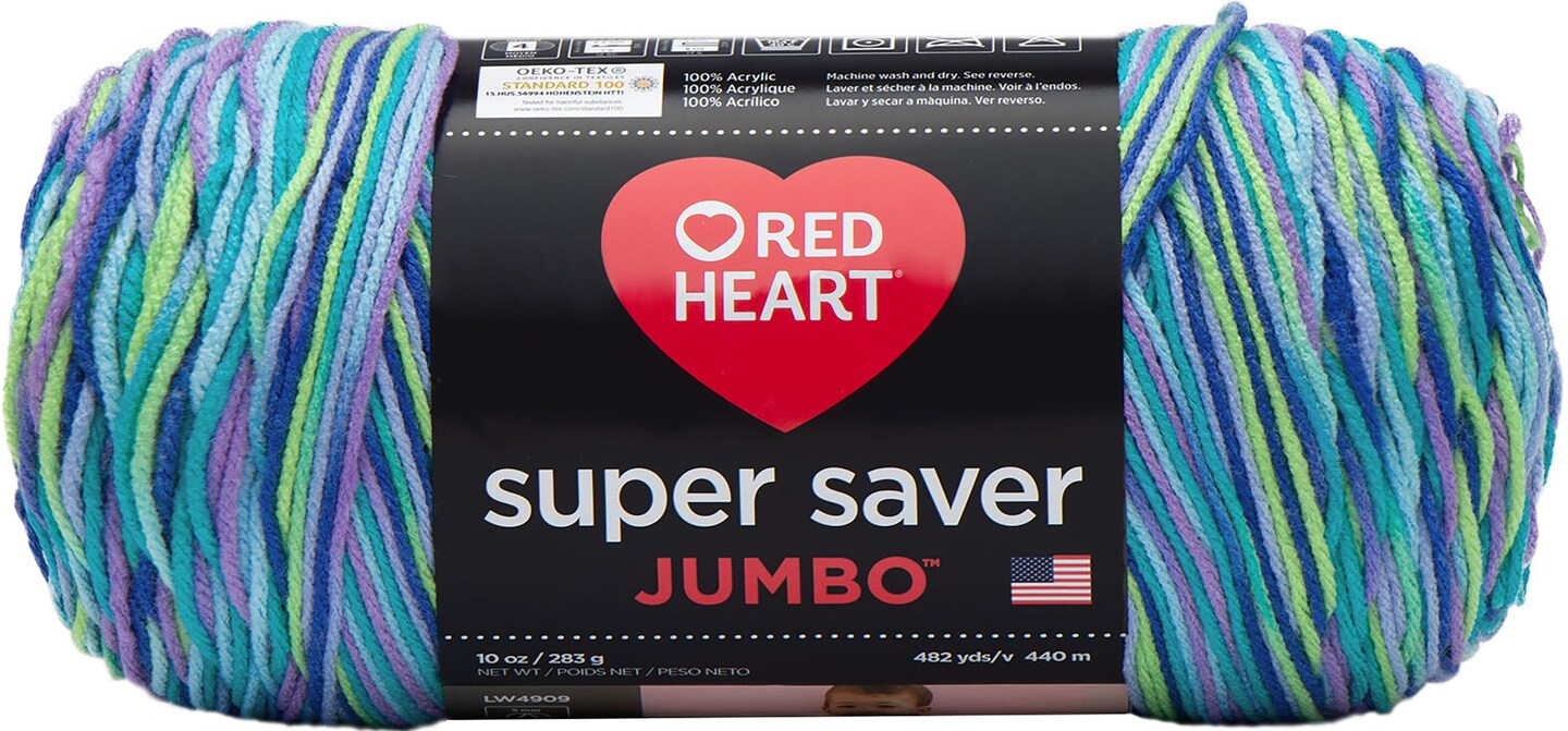 Red Heart Super Saver Jumbo Yarn Wildflower Michaels
