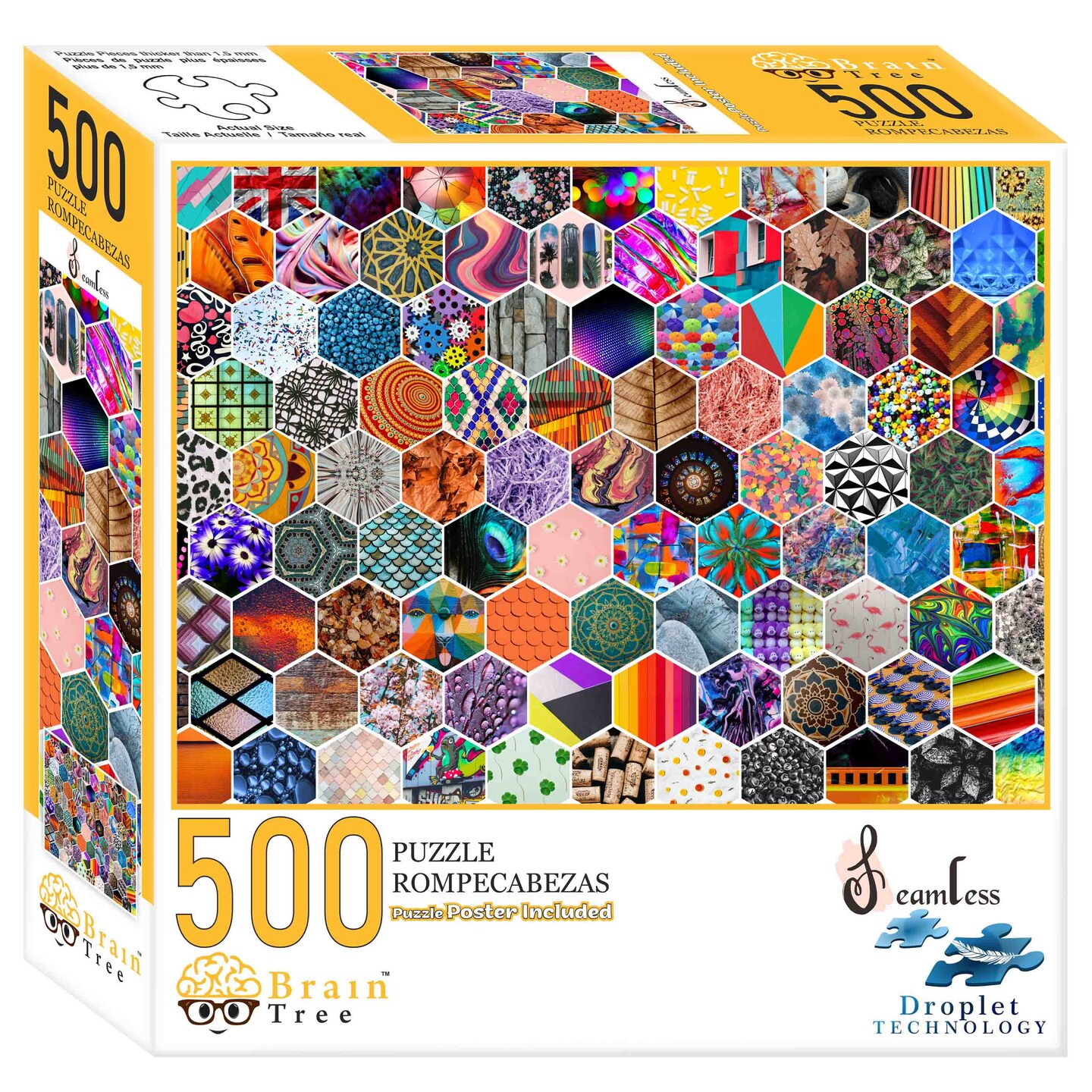 Brain Tree - Seamless 500 Pieces Jigsaw Puzzles