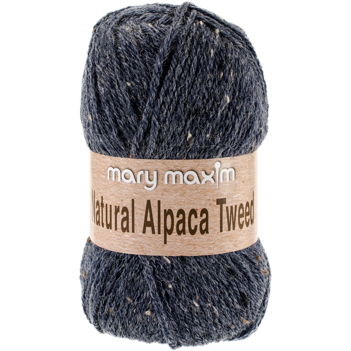 Mary maxim natural alpaca tweed yarn blue stone michaels