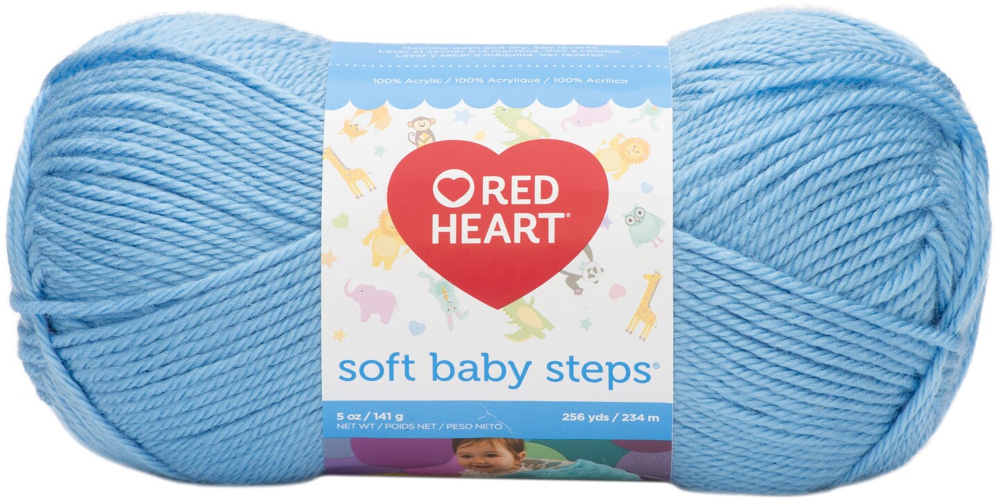 Red Heart Soft Baby Steps Yarn-Baby Blue