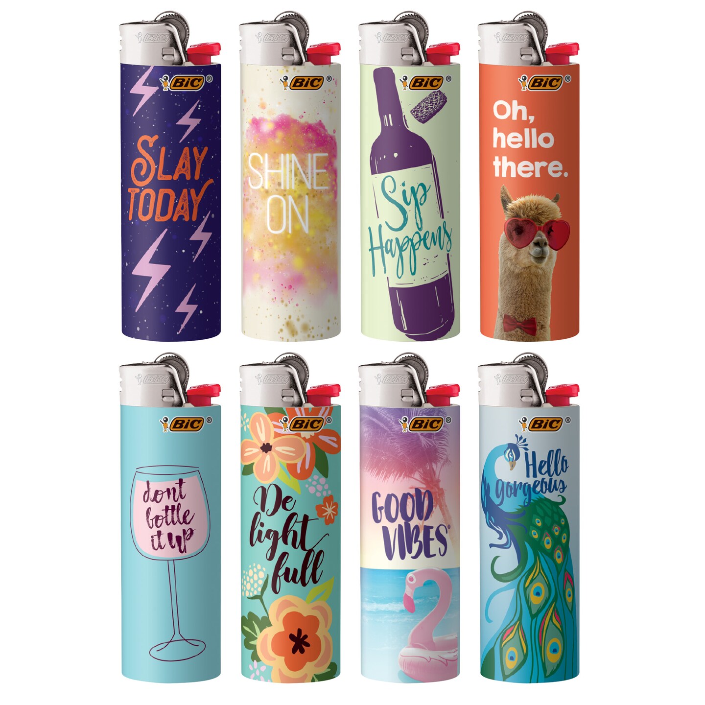 BIC Special Edition Lighter, Various Designs, 8-Count Pack