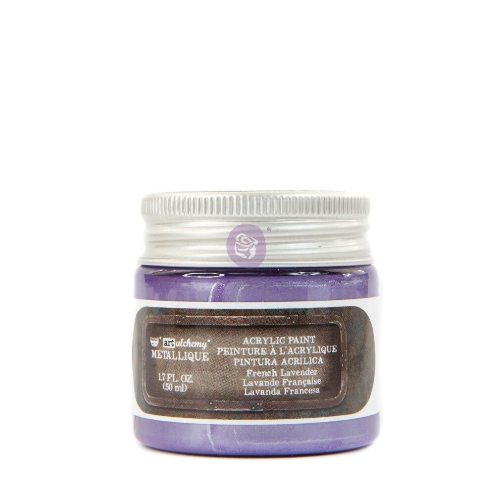 Prima Marketing Inc Art Alchemy- Metallique Acrylic Paint - French Lavender Collection 1.7 Fl.Oz (50Ml) 655350967796