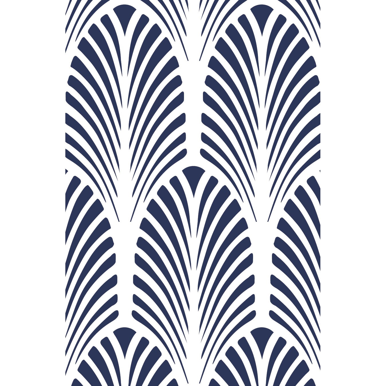 Great Gatsby Art Deco Fan Wall Stencil | 3711 by Designer Stencils | Pattern Stencils | Reusable Stencils for Painting | Safe &#x26; Reusable Template for Wall Decor | Try This Stencil Instead of a Wallpaper | Easy to Use &#x26; Clean Art Stencil Pattern