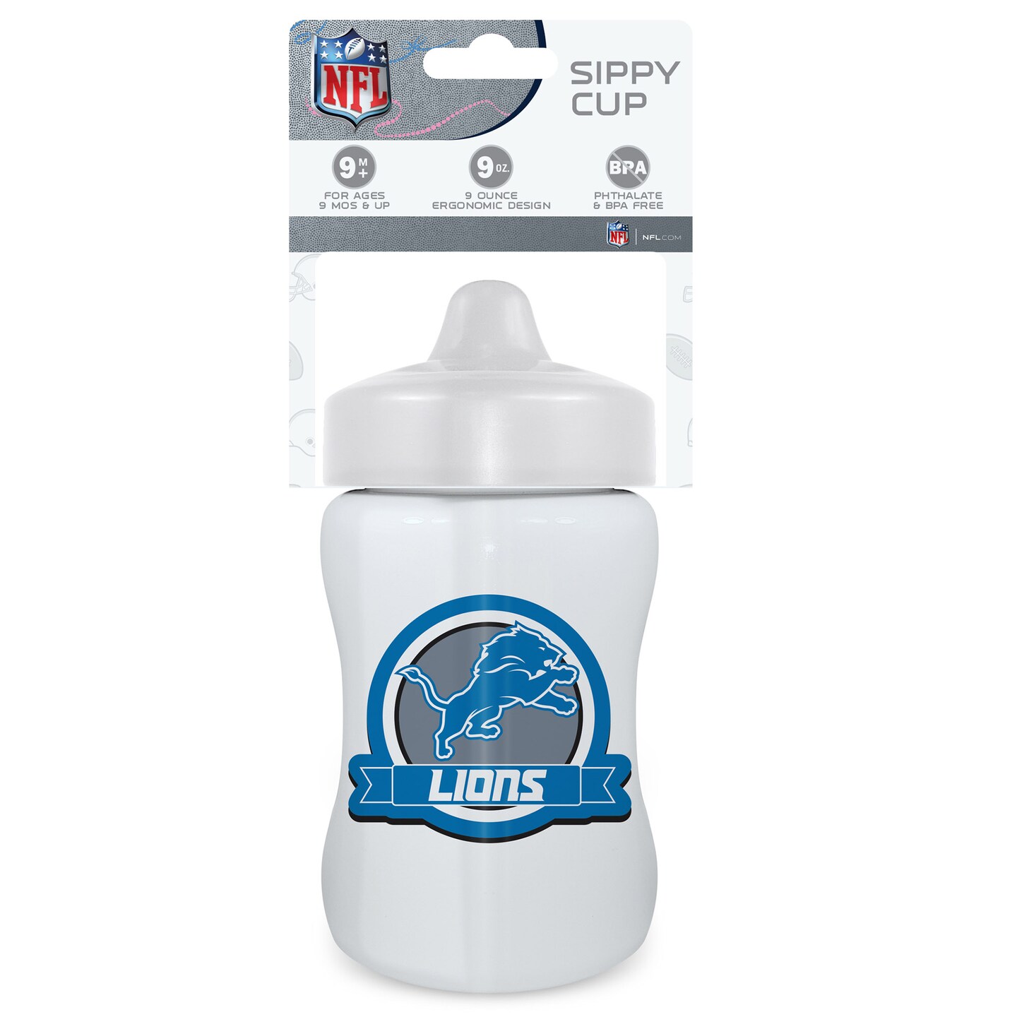 BabyFanatic Sippy Cup - NFL Detroit Lions - Officially Licensed Toddler & Baby Cup