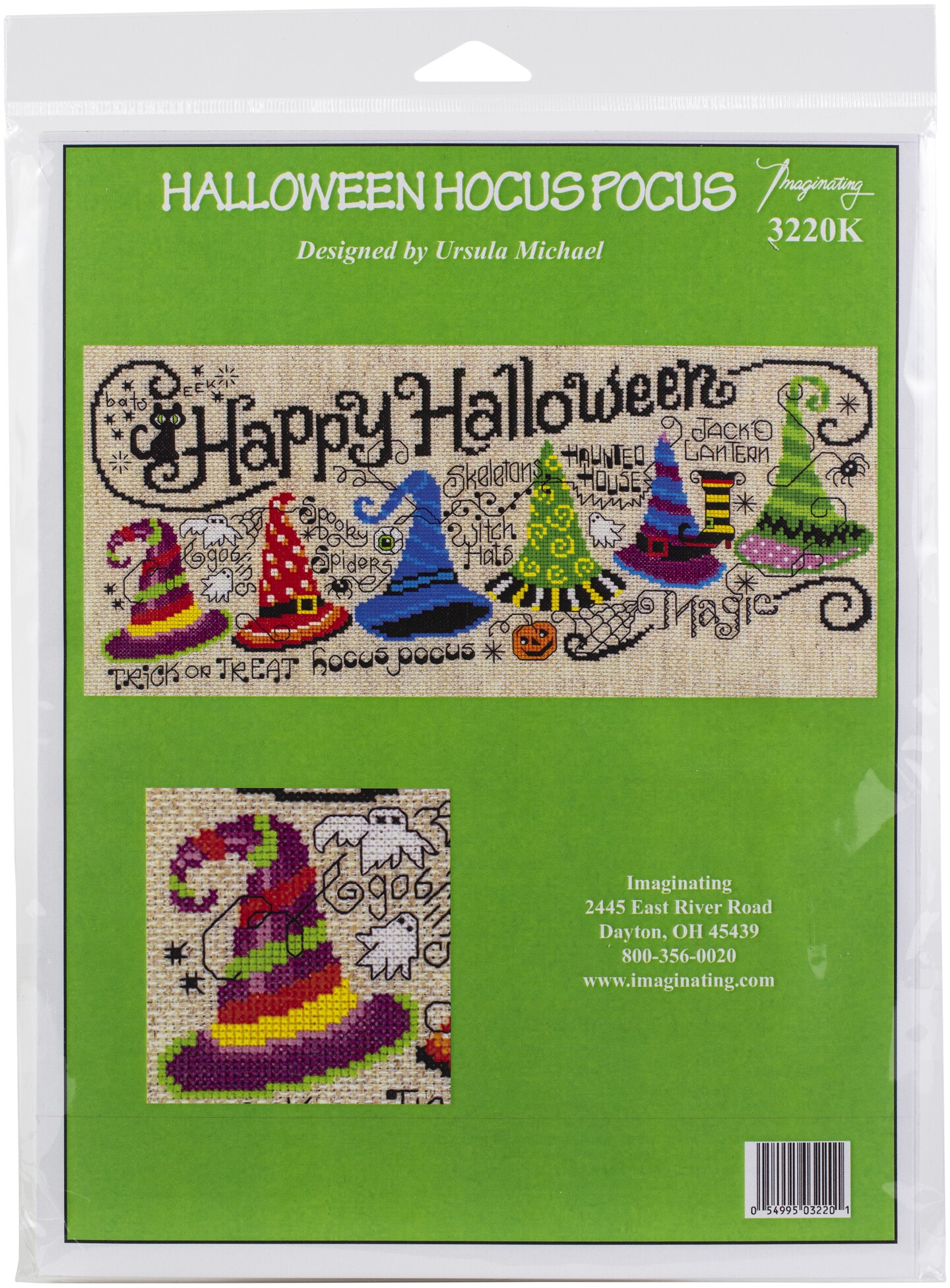 Imaginating Counted Cross Stitch Kit 14.4&#x22;X5&#x22;-Halloween Hocus Pocus