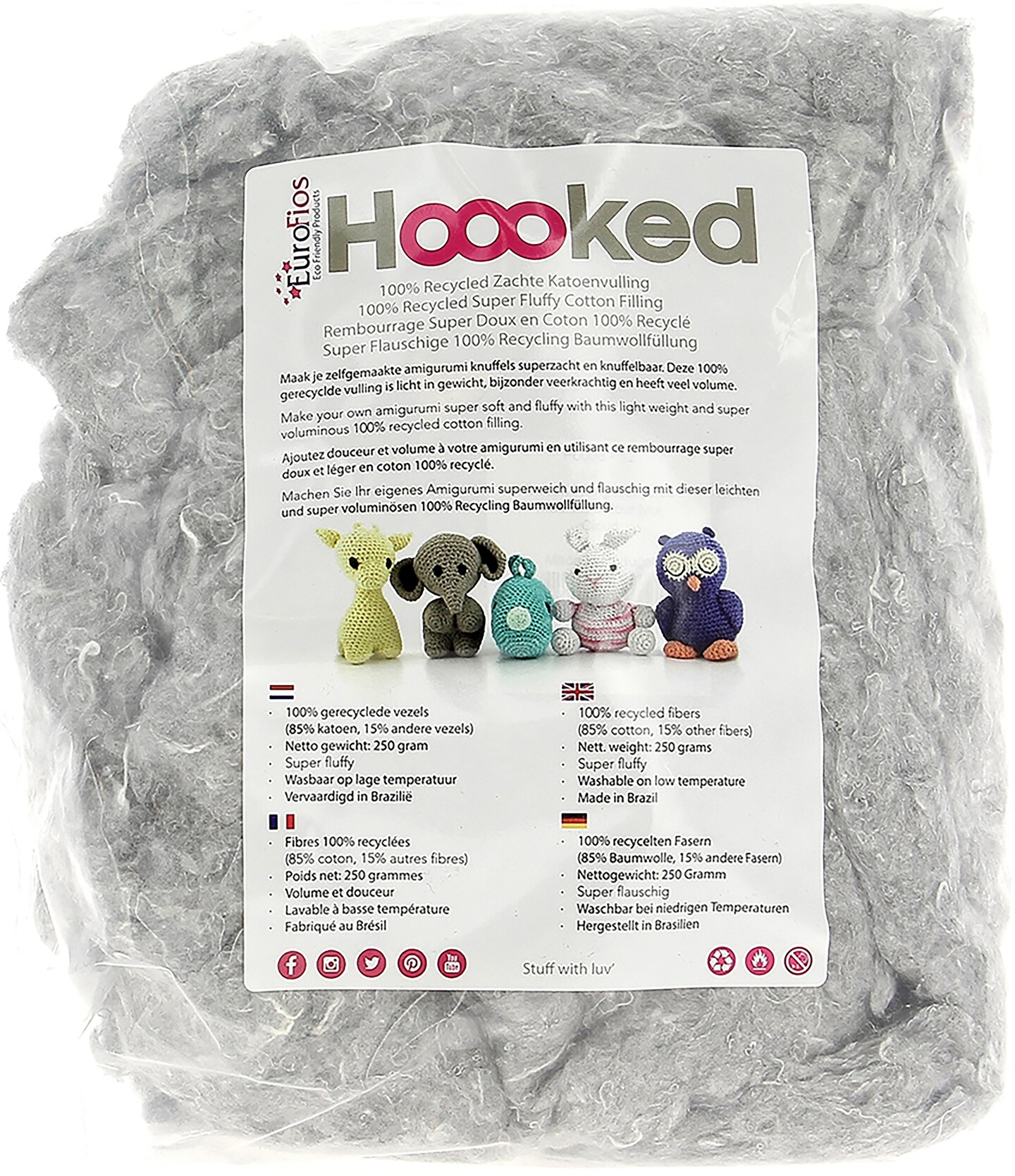 Hoooked Recycled Fluffy Cotton Filling-Cloud
