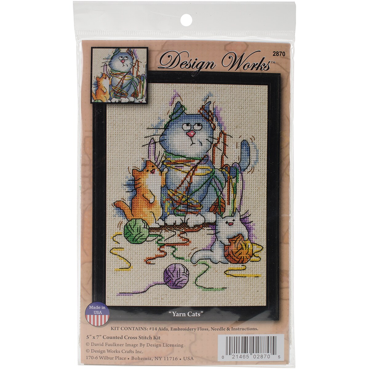Design Works Counted Cross Stitch Kit 5"X7"Yarn Cats (14 Count) Michaels