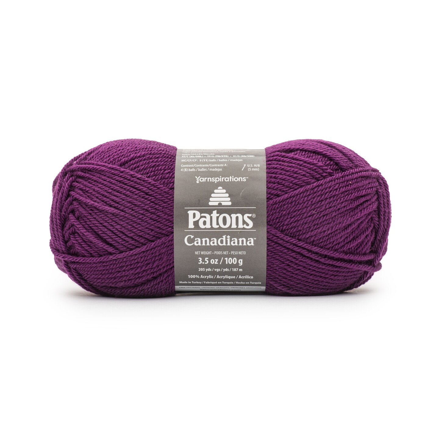 Patons Canadiana Yarn - Solids-Purple Wine | Michaels