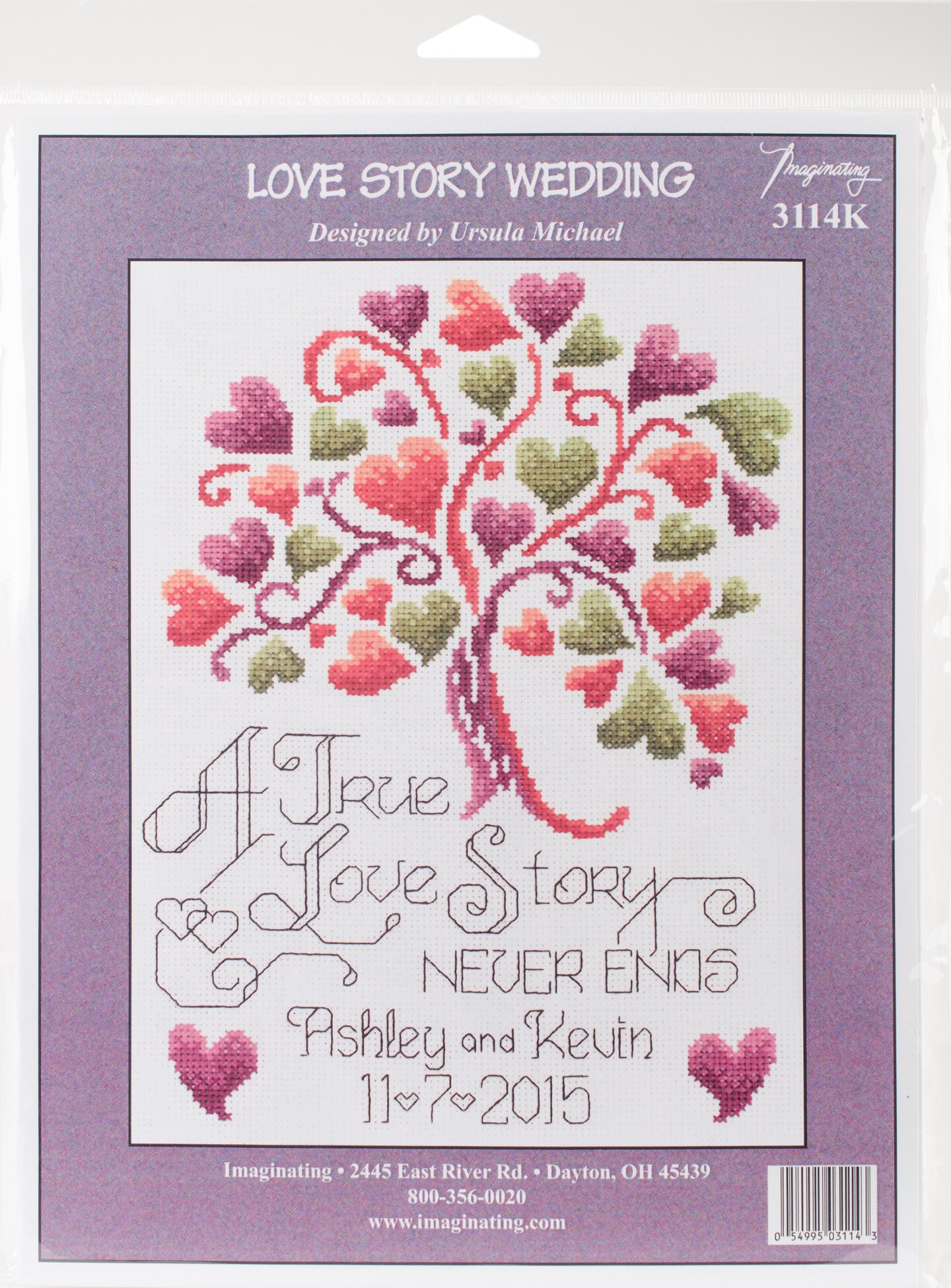 Imaginating Counted Cross Stitch Kit 7.5&#x22;X10&#x22;-Love Story