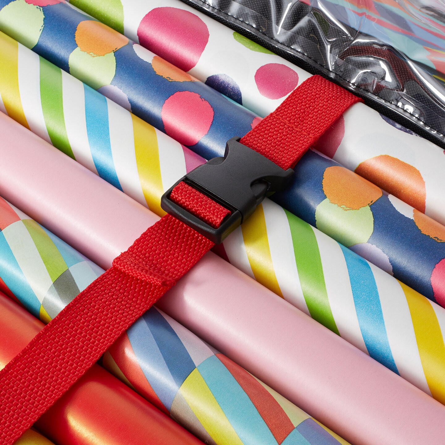 Casafield Wrapping Paper Storage Container, Premium Canvas Gift Wrap Organizer Box and Under Bed Storage Bag with Interior Pockets