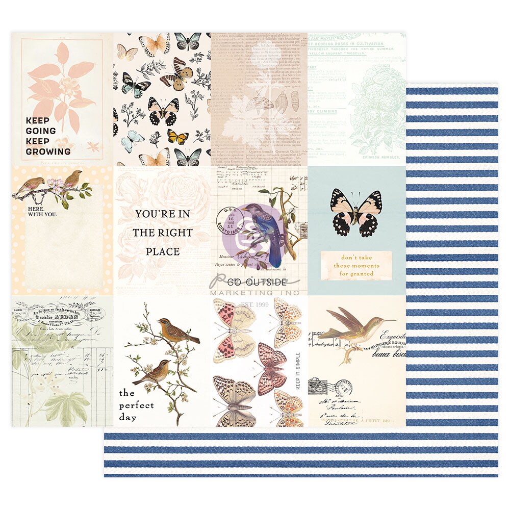 Prima Marketing Inc Nature Lover Collection 12x12 Sheet - The Perfect Day - 10 Sheet W/ Foil Details / Paper 655350849689
