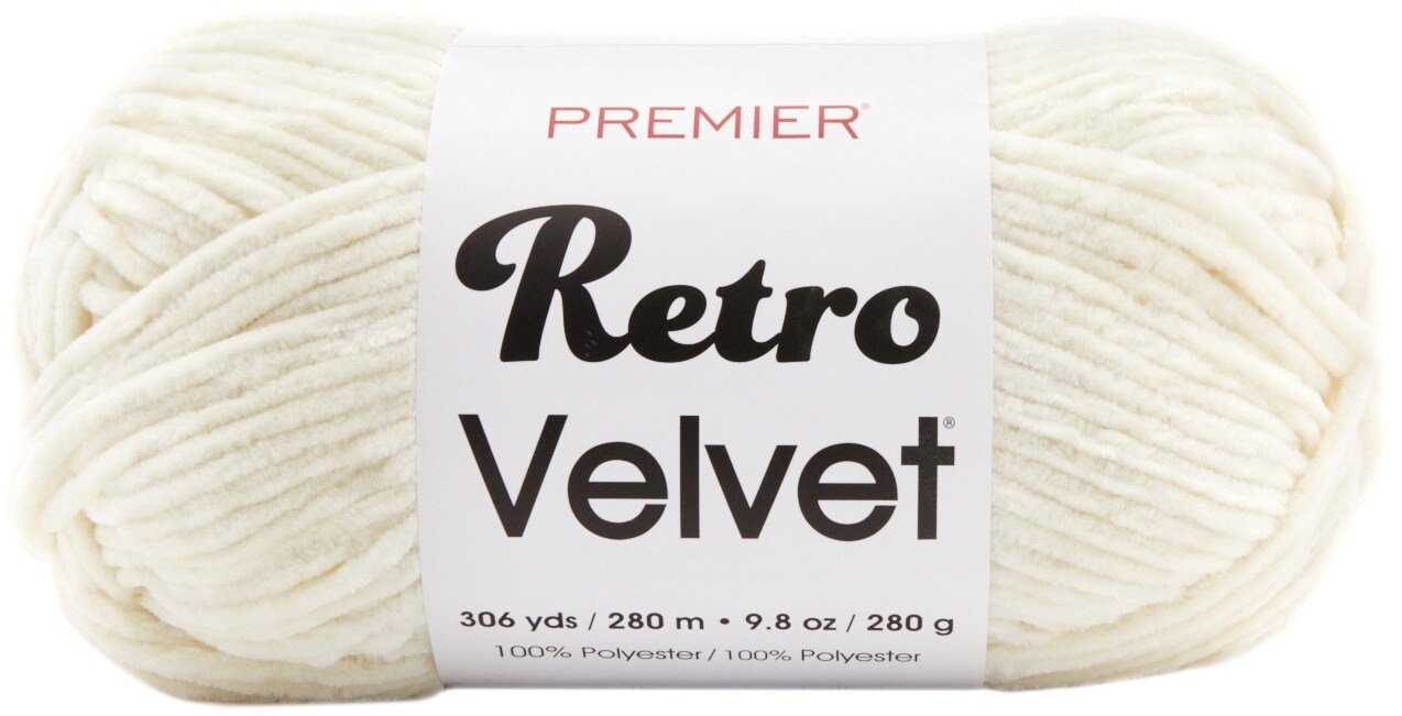 Premier Retro Velvet Yarn-Pearl