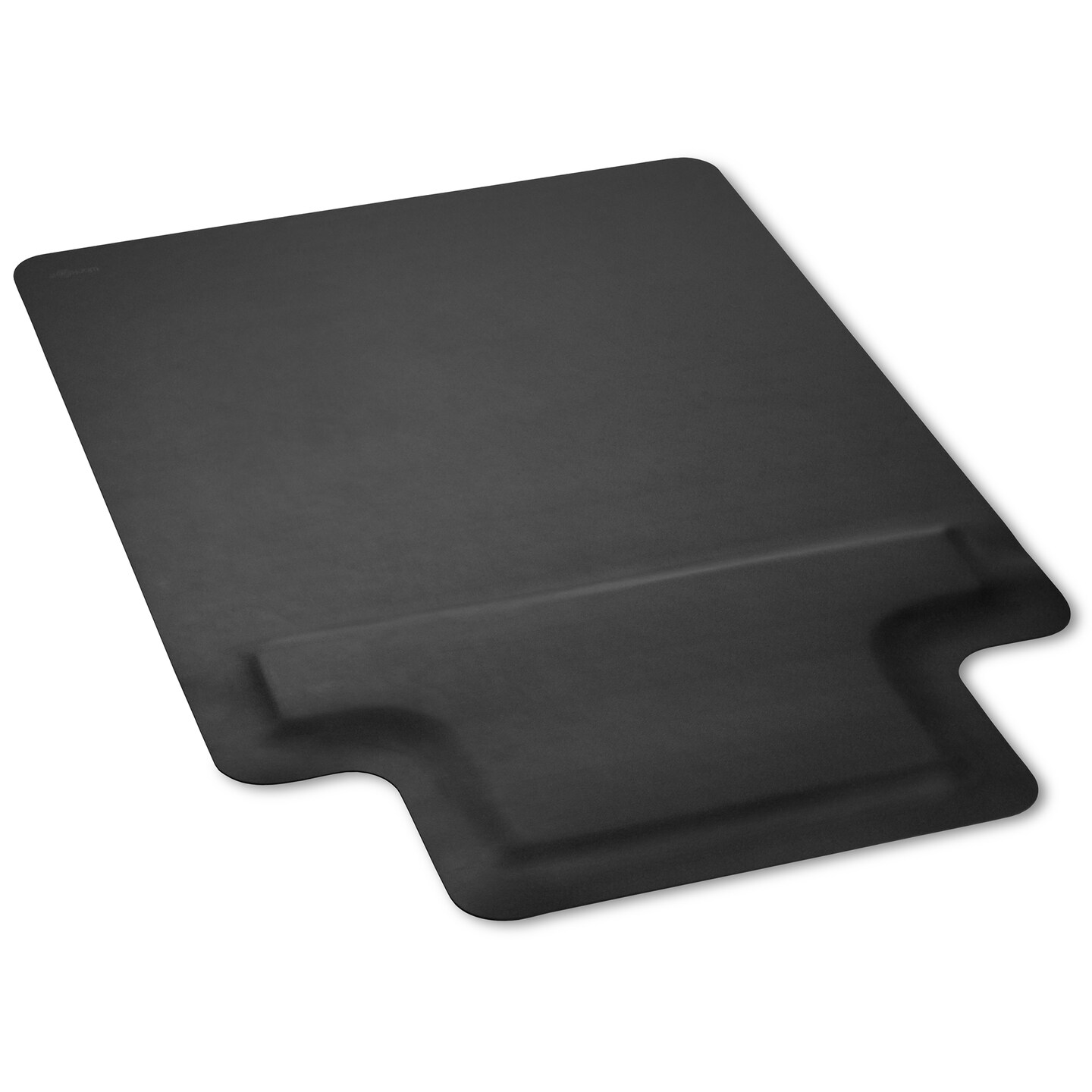 WorkOnIt 54&#x22; x 36&#x22; Anti-Fatigue Chair&#xA0;Mat for Hardwood Floors, Sit or Standing Desk, Black