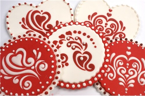 Amore Cookie Stencil Set | C810 by Designer Stencils | Cookie Decorating Tools | Baking Stencils for Royal Icing, Airbrush, Dusting Powder | Reusable Plastic Food Grade Stencil for Cookies | Easy to Use &#x26; Clean Cookie Stencil