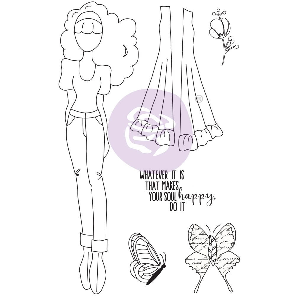 Prima Marketing Inc Jn Doll Stamps - Fiona - 5.25&#x22;x8&#x22;, 6 Pcs 655350913038